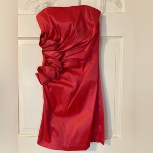 Jessica McClintock Pink Strapless Cocktail Dress